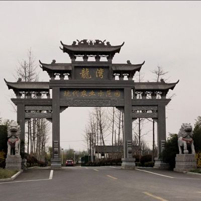 北京農(nóng)村門(mén)樓-村門(mén)樓村口大門(mén)-石牌坊圖片設(shè)計(jì)特色