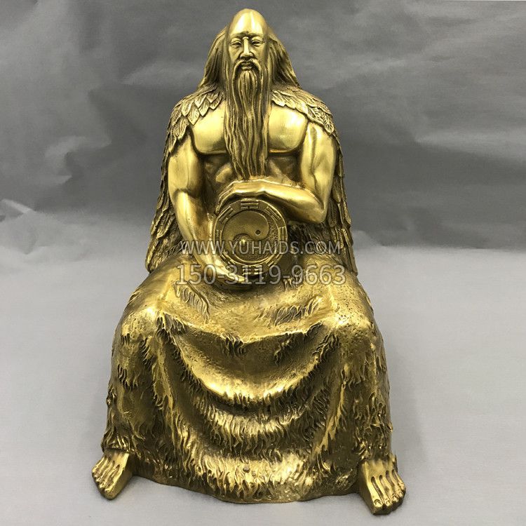 伏羲銅雕塑-中華民族上古神話人物雕像 伏羲銅雕塑-中華民族上古神話人物雕像