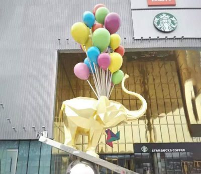 創(chuàng)意抽象氣球小狗室內(nèi)景觀雕塑有什么寓意？