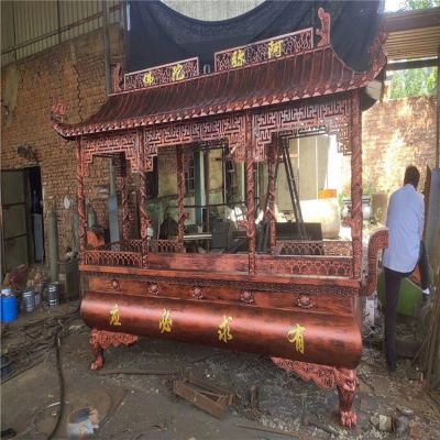 有求必應(yīng)銅雕香爐，寺廟焚香爐