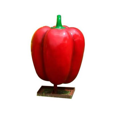 紅辣椒，玻璃鋼仿真蔬菜雕塑