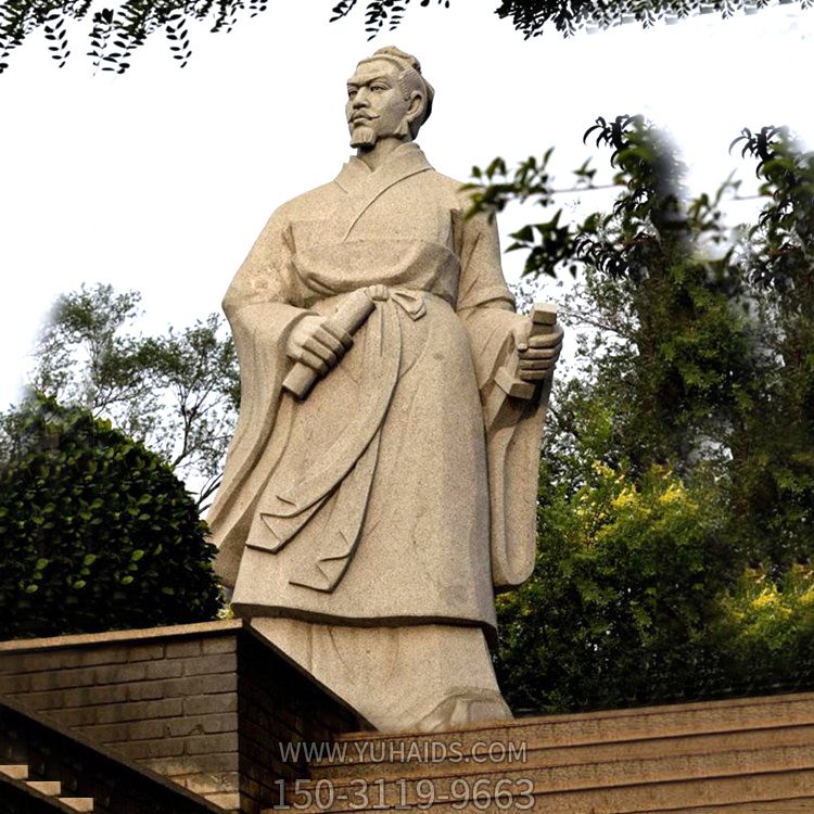 公園歷史戰(zhàn)國名人荊軻砂巖石雕塑像