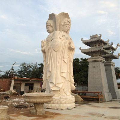 戶外園林景觀大型佛像菩薩三門(mén)觀音雕塑