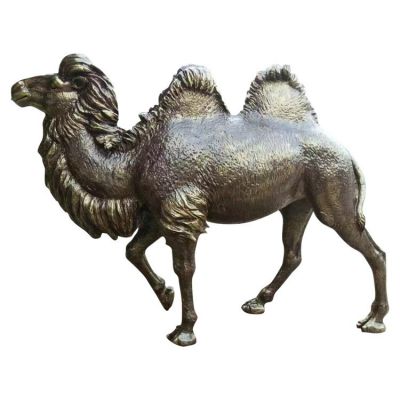 鑄銅駱駝動物小品公園街道邊擺件雕塑