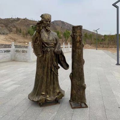 立木為信，商鞅變法法制人物雕塑，玻璃鋼仿銅鑄銅雕塑