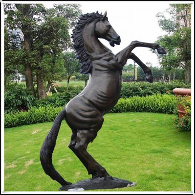 玻璃鋼立馬，仿銅馬兒