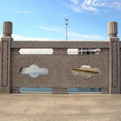 花崗巖石雕欄桿欄板，路政橋梁石雕護欄