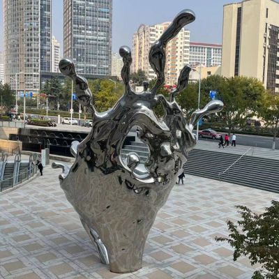 海浪浪花擺件，城市街道創(chuàng)意雕塑