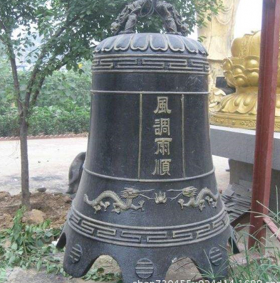 風(fēng)調(diào)雨順鑄銅鐘，吊鐘，掛鐘