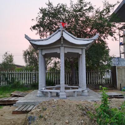 大理石砂石石雕戶(hù)外園林景觀涼亭雕塑