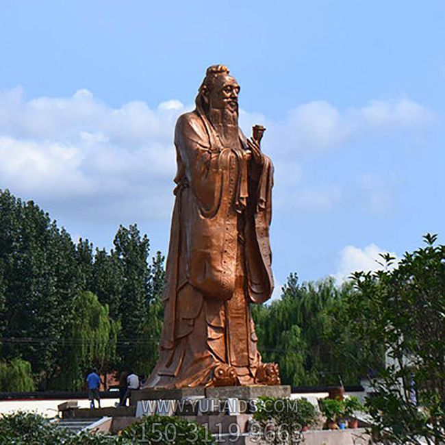 景區(qū)園林大型至圣先師孔子孔圣人景觀銅雕像 景區(qū)園林大型至圣先師孔子孔圣人景觀銅雕像