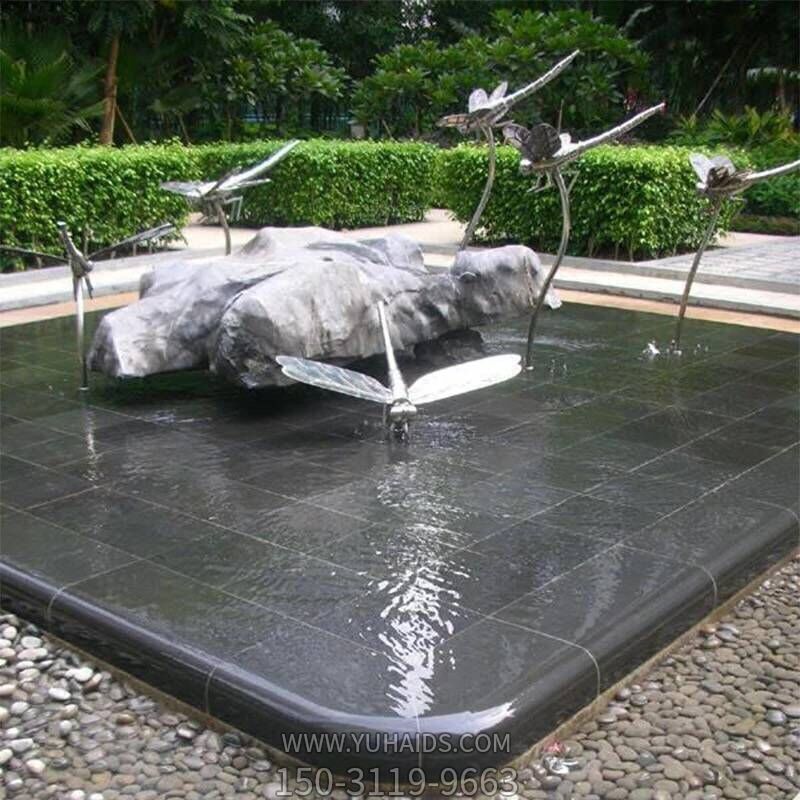雕塑雕塑 小區(qū)公園噴泉擺放鏡面蜻蜓不銹鋼<a href=