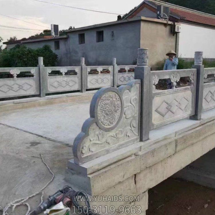 戶(hù)外河道農(nóng)場(chǎng)景觀大理石石雕護(hù)欄雕塑