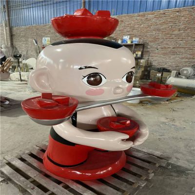火鍋店玻璃鋼卡通景觀(guān)擺件