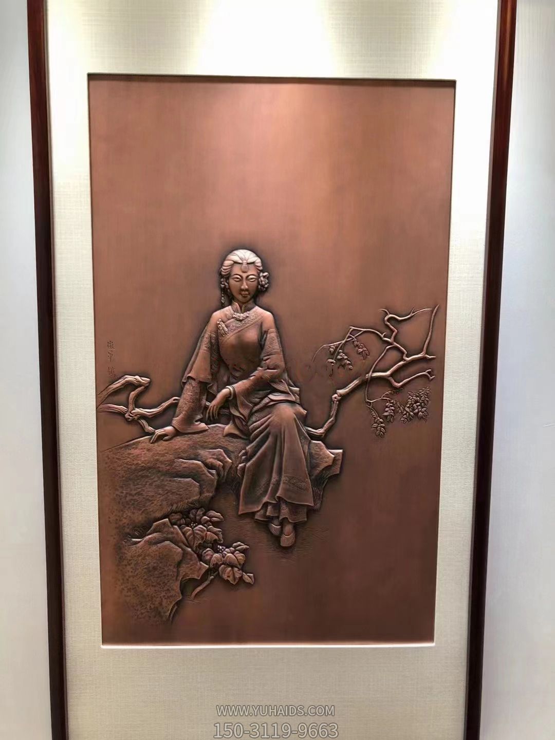 美女浮雕裝飾畫(huà)雕塑